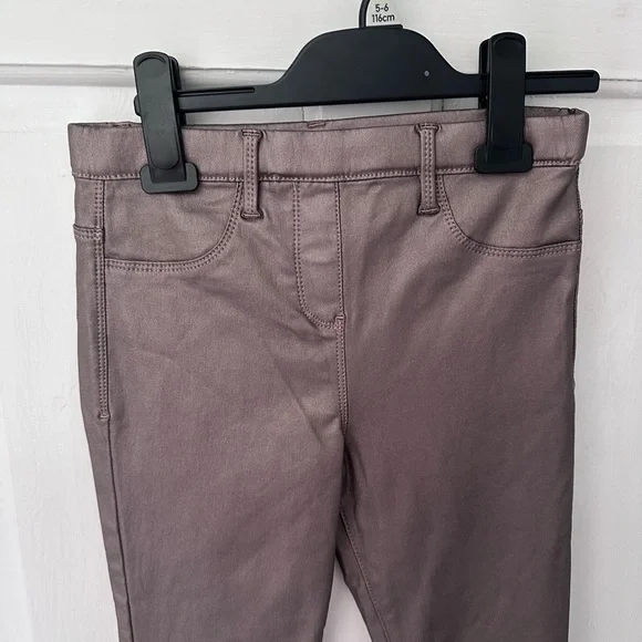 NEXT size 11-12 years Wax coated Trousers Leggins BNWOT - Picture 4 of 8
